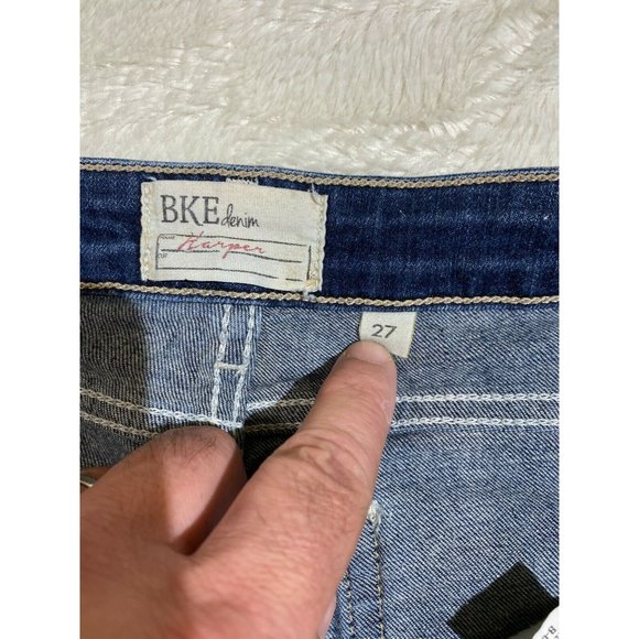 Women’s BKE Fr Buckle Harper Capri Jeans, Blue, 27 - Picture 11 of 12